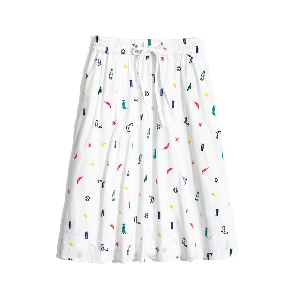 MADEWELL Embroidered Circle Skirt